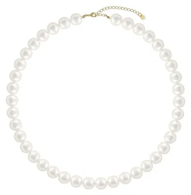Immagine prodotto di Collana con perle finte da donna, modello Lotus Karen, perle di 5 mm, forma rotonda, tipo choker