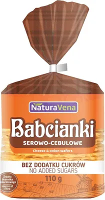 BABCIANKI SEROWO-CEBULOWE BEZ DODATKU CUKRÓW 110 g - NATURAVENA