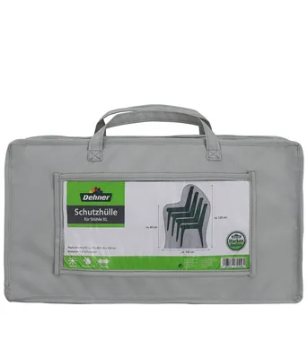 Produktbild von Dehner Abdeckung XL für Gartenstuhl, ca. 120 x 100 x 70 cm, Polyester, grau