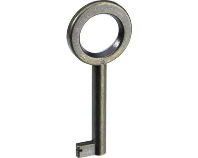 Produktbild von Hettich Buntbart-Schlüssel brüniert 65 x 4 mm Stahl, brüniert, 1 Stück