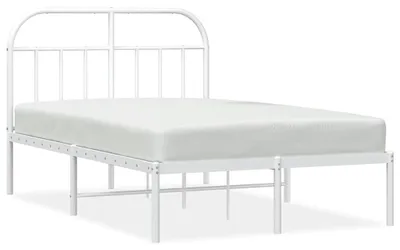 Obrázek produktu pro vidaXL Postel s čelem kovová bílá 120x190 cm