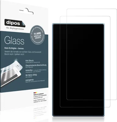 Produktbild von 2x Schutzfolie für FiiO JM21 matt - Anti-Shock 9H Folie dipos Glass Kunststoffglas