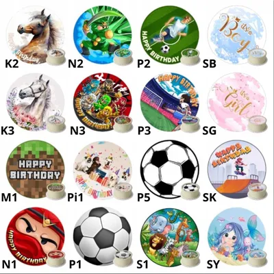 Produktbild von Personalisierter Tortenaufleger, Runde personalisierbare Oblate, 20 cm Ø, 0,6 mm Dicke, 1 Stück