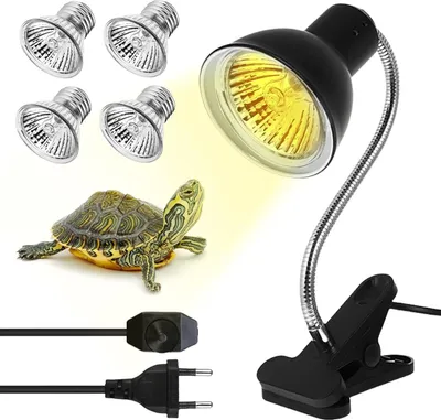 Produktbild von Heizlampe für Terrarium - geeignet für Schildkröten und Reptilien - 2 Stück