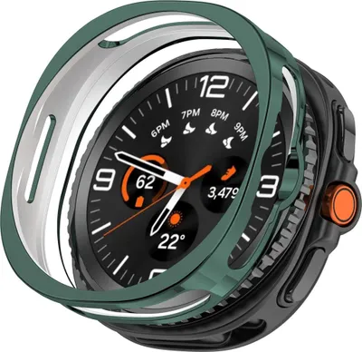 Image de TPU Protection Case pour Samsung Galaxy Watch8 Classic 46mm Half Hollow Green