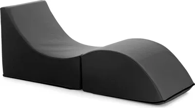 Produktbild von Klappbett Andreina, Puff umwandelbar in Einzelbett, 100% Italy, Puff, umwandelbar in eine Chaiselongue aus Kunstleder, Cm 130x50h50, Schwarz