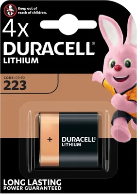 Produktbild von 4x Duracell CR-P2 DL223 Lithium Batterie 6V 1,4Ah