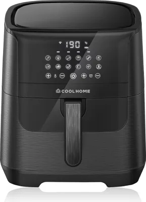 Produktbild von CoolHome AF23 Airfryer XXL Deluxe - 6,5 Liter - Heißluftfritteuse mit Keramikbeschichtung - Schwarz