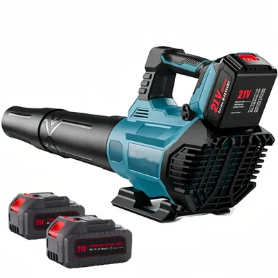 Produktbild von Akku Laubbläser150000RPM &3 Geschwindigkeitsstu-fen,Elektrischer Handlaubblä-ser mit 2x 4000mAh Akku und Ladegerät,für Rasenpflege, Hof, Garage,Blätte