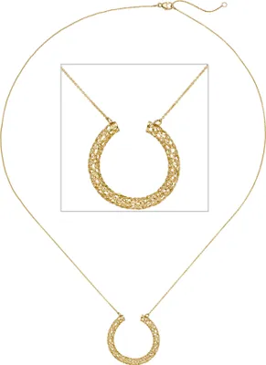 Produktbild von JOBO Collier Kette mit Anhänger Geflecht 750 Gold Gelbgold 45 cm Goldkette