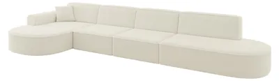 Produktbild von ALTDECOR Ecksofa in L-Form MARI-L3 - 413x171x79,5 cm Beige - Corner Sofa Bett Eckcouch Couch Wohnlandschaft Cauchsofa