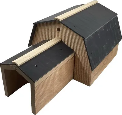 Produktbild von GARDEN SPIRIT - Igelhaus Garten - Igelhaus Holz – 28,5 x 30 x 22,5 cm mit Stein-Dach, robust und nachhaltig