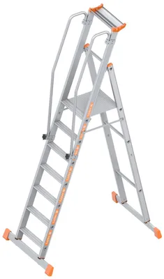 Produktbild von Layher Topic 1074 Plattformleiter 7 Stufen mit Traverse