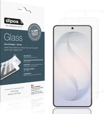Image de 2x Protection ecrán pour Samsung Galaxy S26 Plus mat Verre souple Film Protecteur 9H dipos