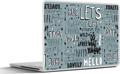 Produktbild von MuchoWow® Laptop Aufkleber Sticker Cover Sprichwörter - Baby - Zitate - Wörter - Kinder - Kinder 31x22.5 cm - Laptop-Deko