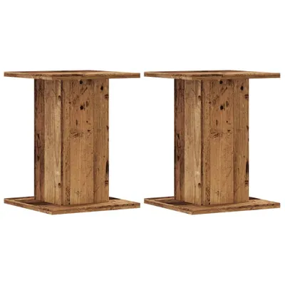 Produktbild von vidaXL Pflanzenständer 2 Stk. Altholz-Optik 30x30x40 cm Holzwerkstoff