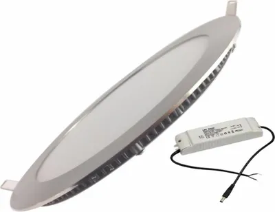 Image de Spot LED Encastrable Extra Plat Rond 18W ALU - Blanc Froid 6000K - 8000K