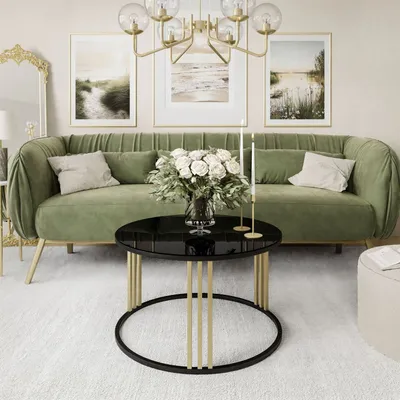 Produktbild von Runder Couchtisch LORI GLASS MIX