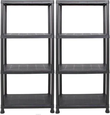 Immagine prodotto di Scaffali portacarichi in acciaio - 135 x 60 x 30 cm - fino a 80 kg per scaffale - con 4 ripiani