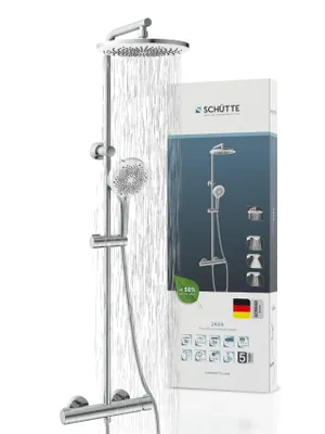 Produktbild von JAVA Überkopfbrause-Set, Chrom, mit Einhebelarmatur