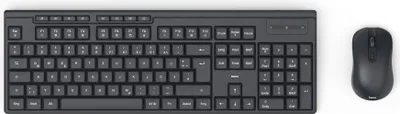 Zdjęcie produktu dla Clav. rad. + sris „WKM-200”, ss fl, pile, 8 tches mult., nr, AZERTY FR