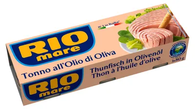 Zdjęcie produktu dla Rio Mare Tuńczyk w Oliwie z Oliwek 3 x 80 g