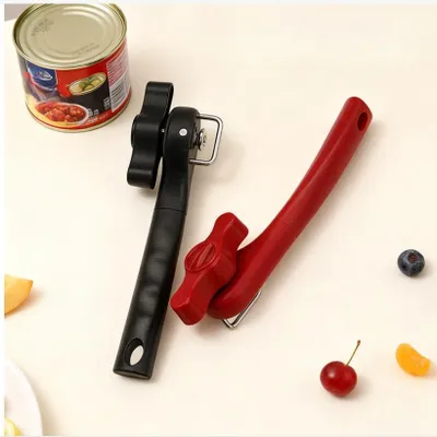 Image de INF Ouvre-boîte Multifonctionnel à Poignée Unique - Outil de Cuisine Sûr Le noir