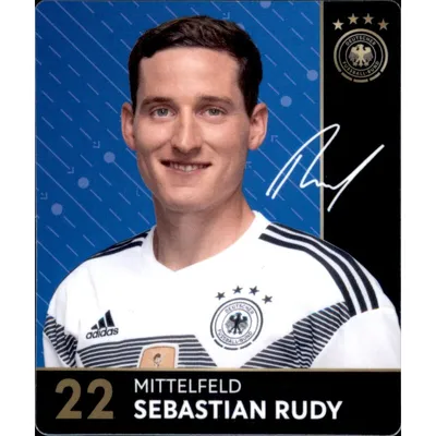 Zdjęcie produktu dla 22 - Sebastian Rudy - karta kolekcjonerska REWE WM18