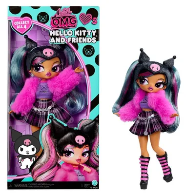 Produktbild von L.O.L. Surprise! O.M.G. Loves Hello Kitty® and Friends – Kuromi, Modepuppe, Weiblich, 4 Jahr(e), Junge/Mädchen, Mehrfarbig