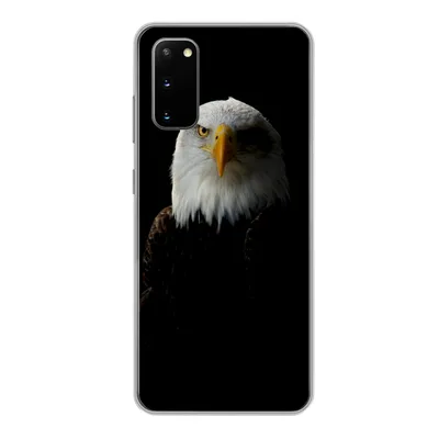 Produktbild von MuchoWow® Handyhülle Schutzhülle Hülle für Samsung Galaxy S20 Adler - Vogel - Schwarz Silikon Softcase Handy Hülle - Bild