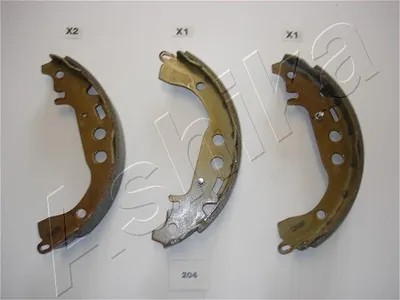 Produktbild von ASHIKA Bremsbackensatz Trommelbremse Hinten für TOYOTA Yaris Schrägheck (P9) 55-02-204