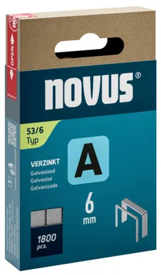 Productafbeelding van NOVUS Heftklammer A 042-0773 53/6 verzinkt 1.800St