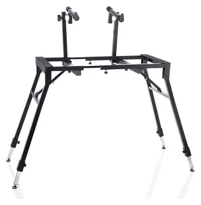 Produktbild von Bespeco BP100TN Folding Keyboard Stand – Professional 4-Leg Steel Design – Adjustable Height and Width