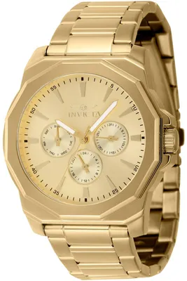 Immagine prodotto di Invicta Speedway 46855 Orologio da Uomo - Movimento al Quarzo - Acciaio Inossidabile con Quadrante Dorato - 42 mm