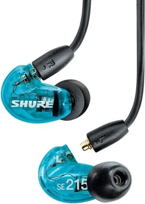 Produktbild von Shure AONIC 215 - In-Ear-Kopfhörer mit Einzelschallwandler und 3 5-mm-Kabel (blau)