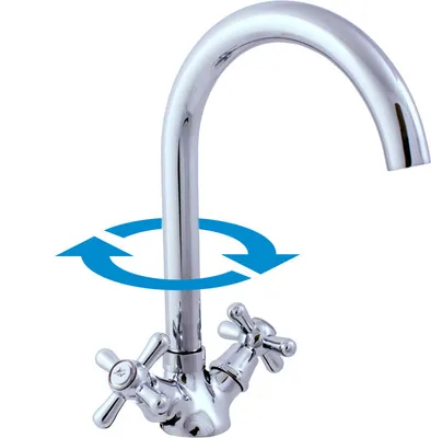 Obrázek produktu pro Slezák-RAV Vodovodní baterie dřezová Slezák RAV Morava MK120/4 Barva: keramický vršek/chrom, Rozměr: 3/8''