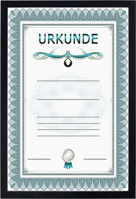 Produktbild von Holz Dokument Bilderrahmen Urkunde Diplom Foto Rahmen Plexi S111 Poster - Farbe: Schwarz | Format: 29,7x42 A3