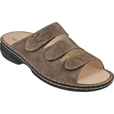 Produktbild von Damen Pantolette Finn Comfort Kos, bequem, Rock, Grau, Leder, - Damenschuhe Pantolette / Zehentrenner, Beige, leder (lipsia)