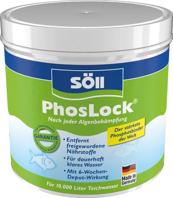 Produktbild von Söll PhosLock Phosphatbinder, 500 g für 10.000 Liter, 80517