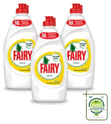 Produktbild von 3 x Fairy Spülmittel Zitrone 450 ml - Großpackung - 3 Stücke