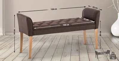 Produktbild von Chaiselongue Cleopatra, antik-hell braun