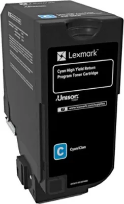 Produktbild von Lexmark - Hohe Ergiebigkeit - Cyan - original - Tonerpatrone LCCP, LRP - für Lexmark CX725de, CX725dhe, CX725dthe