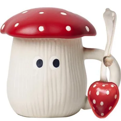 Immagine prodotto di Tazza da tè in Vetroceramica con coperchio, capacità 400 ml, con cucchiaino e sottobicchiere, ideale come regalo