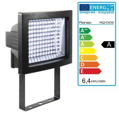 LED Fluter Baustellenfluter 6000K XQ1009 schwarz