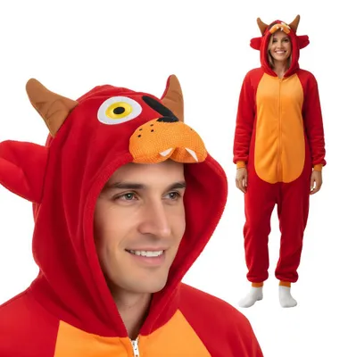 Produktbild von Pyjama Onesie Kigurumi Kostüm für Erwachsene Rot Foxy FNAF XL: 175 - 185cm