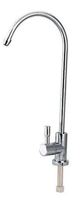 Image de Robinet de filtration d'eau, raccordement 1/4", en acier inoxydable chromé, col de cygne, pour cuisine