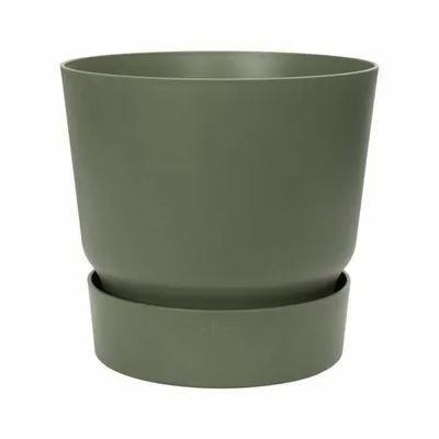 Produktbild von ELHO Greenville 25 runder Blumentopf - Außen - Ø 24,48 x H 23,31 cm - Blattgrün
