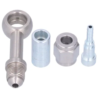 Imagen del producto de Conector tipo "banjo" para línea de freno, conector tipo "banjo" para línea de aceite, adaptador tipo "banjo" para manguera de freno, conector tipo "banjo" para manguera de embrague, terminal para manguera de freno, conector tipo "banjo" de acero