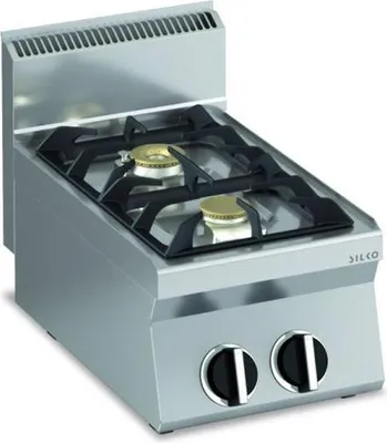 Obrázok produktu pre Plynový sporák KBS s 2 horákmi, stolový, 400 x 650 x 295 mm, 1 x 6,0 kW, 1 x 3,5 kW