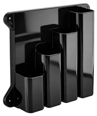 Produktbild von Halterung für Kabelbinder mit 4 Fächern zur Wandmontage